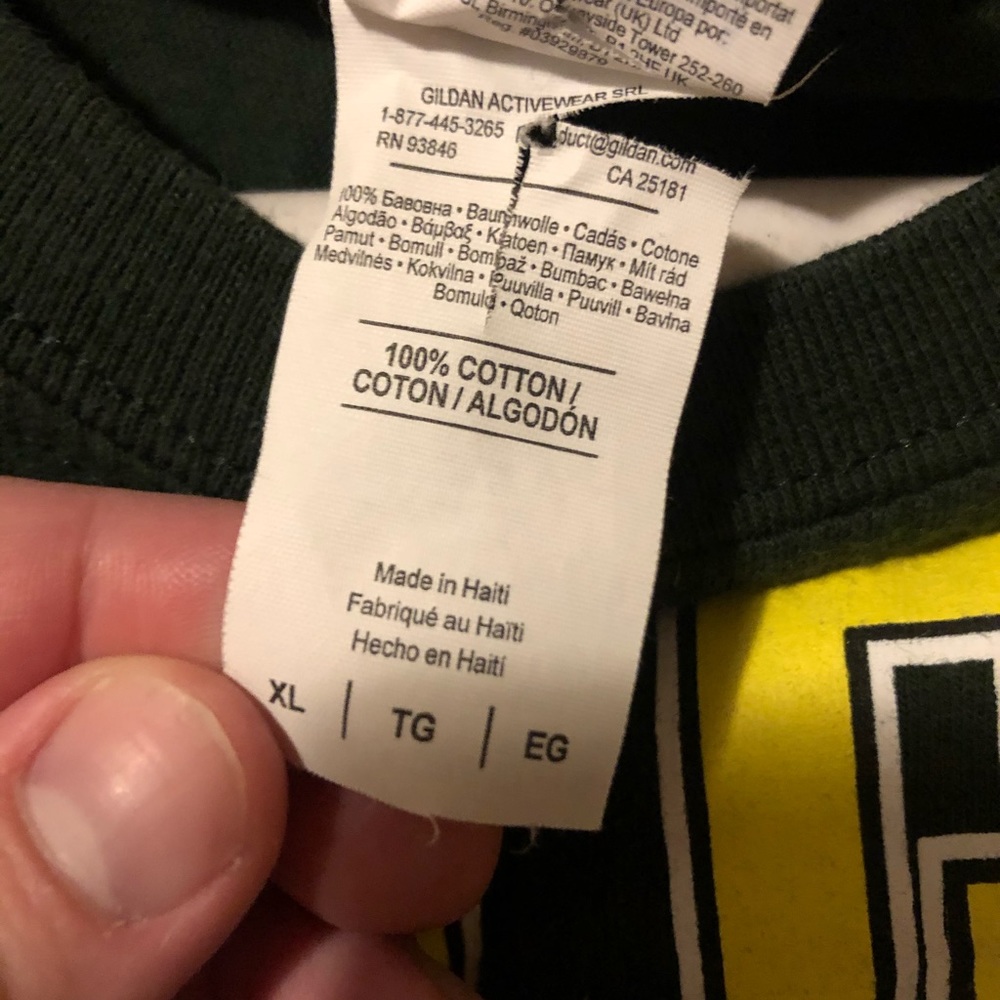 Oversized College Tee, Oregon Ducks, Size XL - Picture 3 of 3